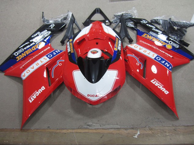 Ducati 1098 2007-2014 - Rouge Blanc Info Strada Ducati 1098 2007-2014 - Rouge Blanc Info Strada