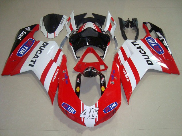 Ducati 1098 2007-2014 - Rouge Blanc Tim 46 Ducati 1098 2007-2014 - Rouge Blanc Tim 46