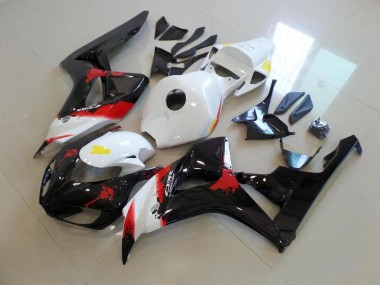 Honda CBR 1000 RR 2006-2007 - Blanc Noir avec No Décalque