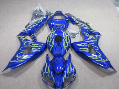 Honda CBR 1000 RR 2006-2007 - Bleu Vert Flamme