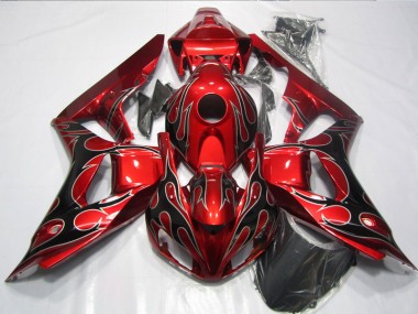 Honda CBR 1000 RR 2006-2007 - Rouge Noir Flamme