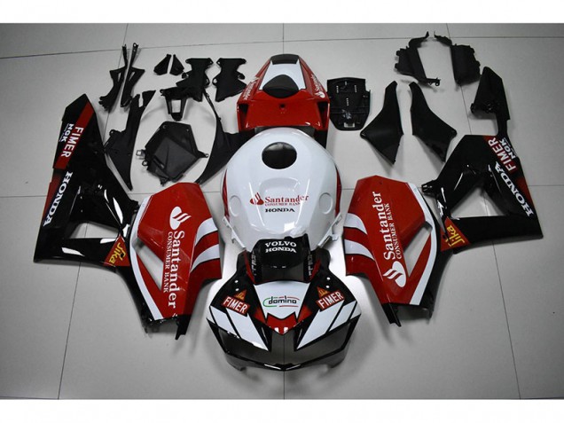 Honda CBR 1000 RR 2012-2016 - Noir Blanc Rouge Santander Honda CBR 1000 RR 2012-2016 - Noir Blanc Rouge Santander