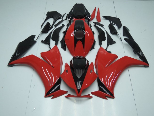 Honda CBR 1000 RR 2012-2016 - Rouge Noir avec No Décalque Honda CBR 1000 RR 2012-2016 - Rouge Noir avec No Décalque
