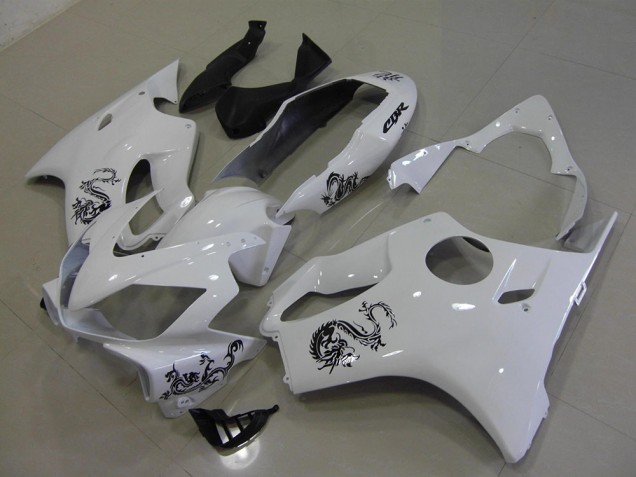 Honda CBR 600 F4i 2004-2007 - Blanc avec Noir Dragon Honda CBR 600 F4i 2004-2007 - Blanc avec Noir Dragon