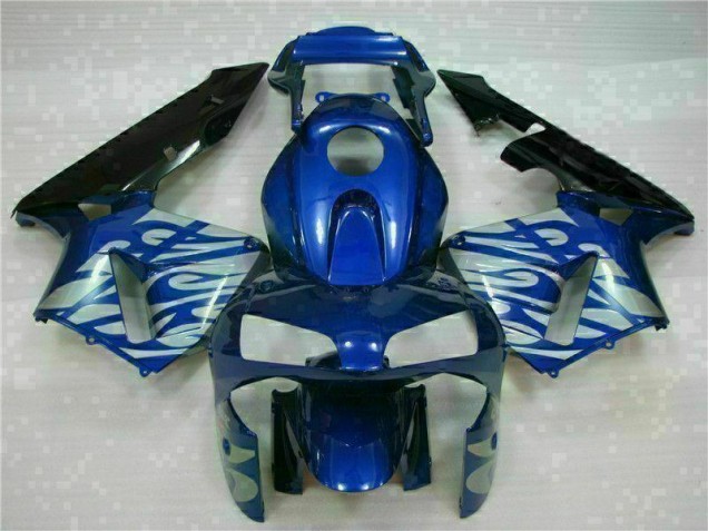 Honda CBR 600 RR 2003-2004 - Bleu avec Argent Flamme Honda CBR 600 RR 2003-2004 - Bleu avec Argent Flamme
