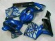 Honda CBR 600 RR 2003-2004 - Bleu avec Argent Flamme Honda CBR 600 RR 2003-2004 - Bleu avec Argent Flamme