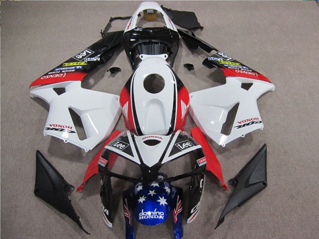 Honda CBR 600 RR 2005-2006 - Blanc Rouge Bleu Lee Honda CBR 600 RR 2005-2006 - Blanc Rouge Bleu Lee