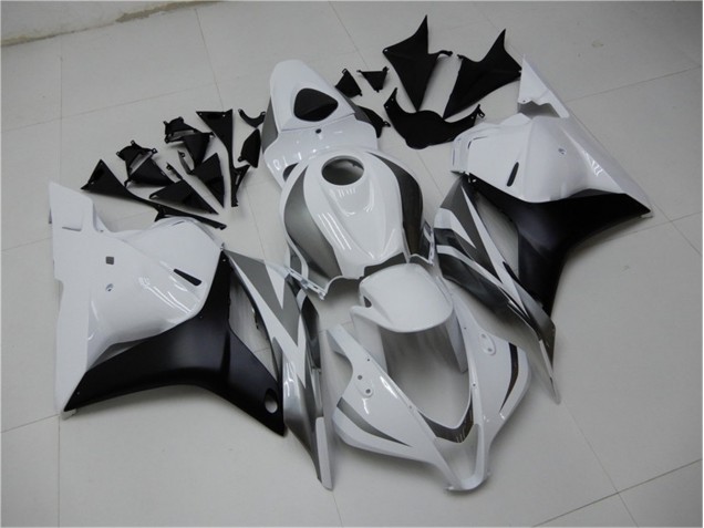 Honda CBR 600 RR 2009-2012 - Blanc Argent Noir Honda CBR 600 RR 2009-2012 - Blanc Argent Noir