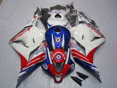 Honda CBR 600 RR 2009-2012 - Blanc Bleu Rouge