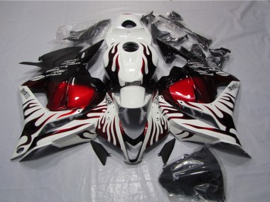 Honda CBR 600 RR 2009-2012 - Blanc Noir Rouge Flamme