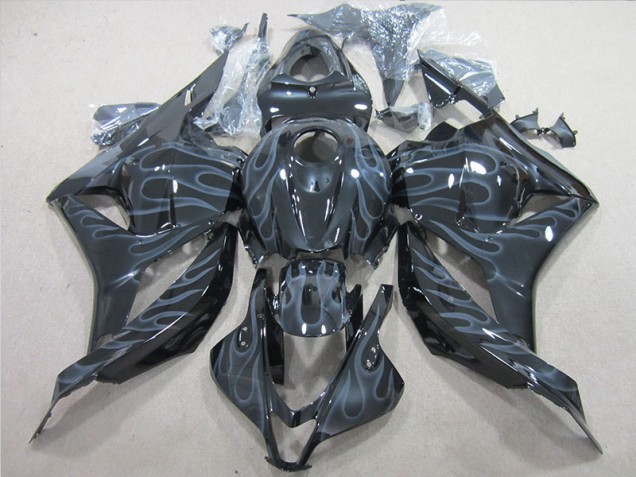 Honda CBR 600 RR 2009-2012 - Noir Argent Flamme Honda CBR 600 RR 2009-2012 - Noir Argent Flamme