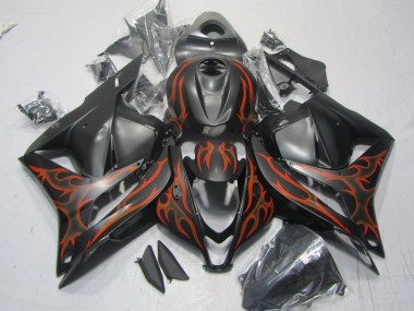 Honda CBR 600 RR 2009-2012 - Noir Orange Flamme