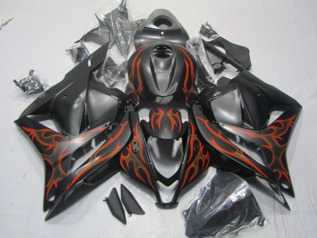 Honda CBR 600 RR 2009-2012 - Noir Orange Flamme Honda CBR 600 RR 2009-2012 - Noir Orange Flamme