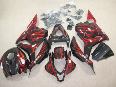 Honda CBR 600 RR 2009-2012 - Noir Rouge Flamme