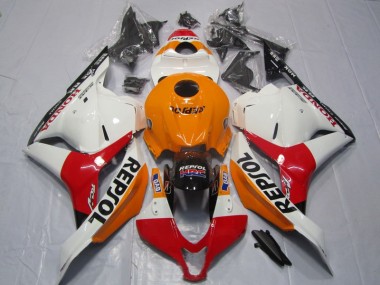 Honda CBR 600 RR 2009-2012 - Orange Rouge Blanc Repsol