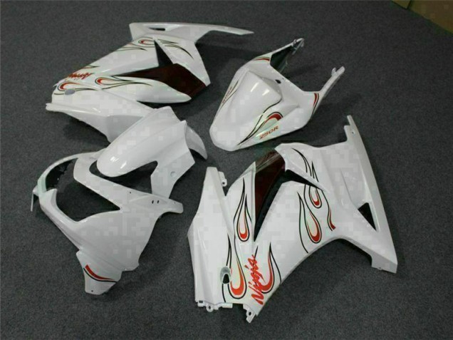 Kawasaki EX250 2008-2012 - Blanc Rouge Kawasaki EX250 2008-2012 - Blanc Rouge