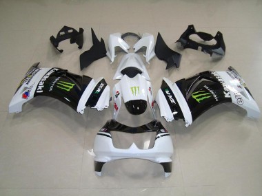 Kawasaki ZX 250R 2008-2012 - Noir Blanc Monster