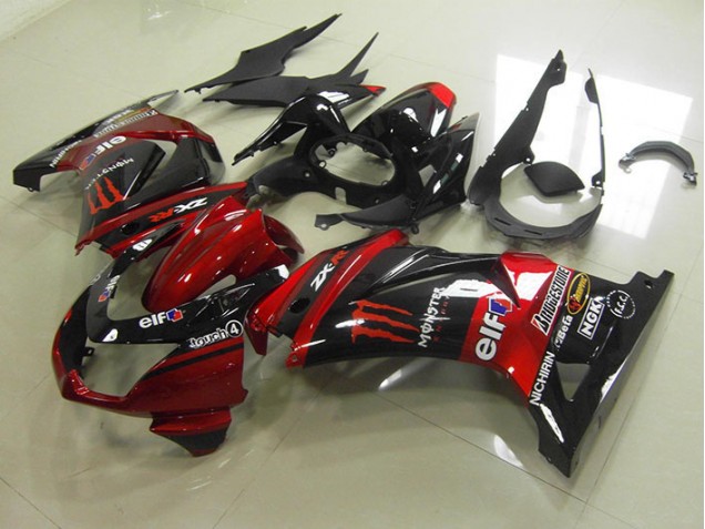 Kawasaki ZX 250R 2008-2012 - Noir Rouge Monster Kawasaki ZX 250R 2008-2012 - Noir Rouge Monster