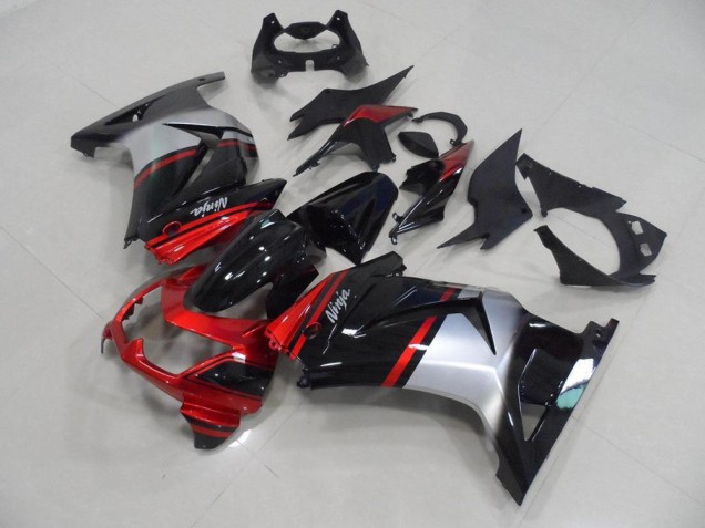 Kawasaki ZX 250R 2008-2012 - Rouge Bonbon Noir Argent