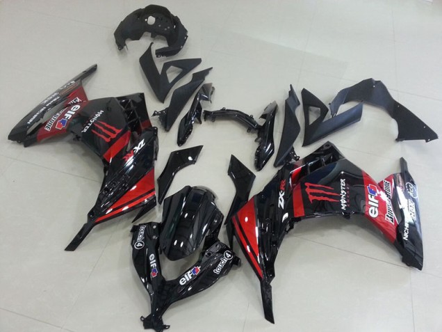 Kawasaki ZX 300R 2013-2016 - Noir Rouge Monster Kawasaki ZX 300R 2013-2016 - Noir Rouge Monster