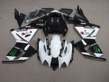 Kawasaki ZX10R 2003-2005 - Noir Blanc Monster