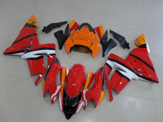Kawasaki ZX10R 2003-2005 - Orange Noir et Blanc Kawasaki ZX10R 2003-2005 - Orange Noir et Blanc
