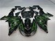 Kawasaki ZX10R 2006-2007 - Noir Vert Flamme Kawasaki ZX10R 2006-2007 - Noir Vert Flamme
