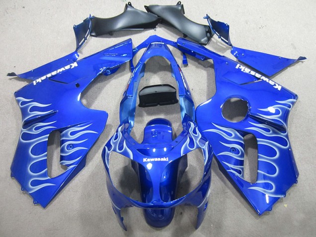 Kawasaki ZX12R 2002-2006 - Bleu Blanc Flamme Kawasaki ZX12R 2002-2006 - Bleu Blanc Flamme