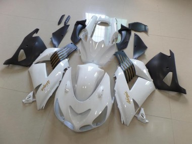 Kawasaki ZX14R ZZR 1400 2006-2011 - Blanc et Noir Mat