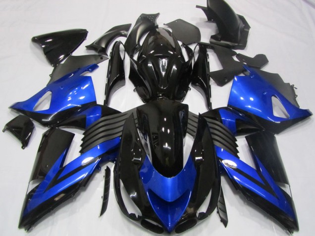Kawasaki ZX14R ZZR 1400 2006-2011 - Noir Bleu Kawasaki ZX14R ZZR 1400 2006-2011 - Noir Bleu