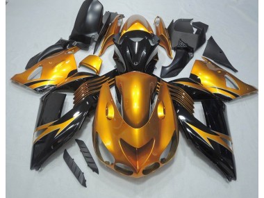 Kawasaki ZX14R ZZR 1400 2006-2011 - Noir Or