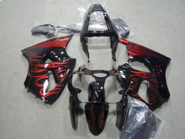 Kawasaki ZX6R 2000-2002 - Noir Rouge Flamme