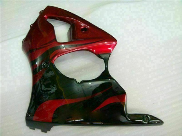 Kawasaki ZX6R 2000-2002 - Rouge Noir Kawasaki ZX6R 2000-2002 - Rouge Noir