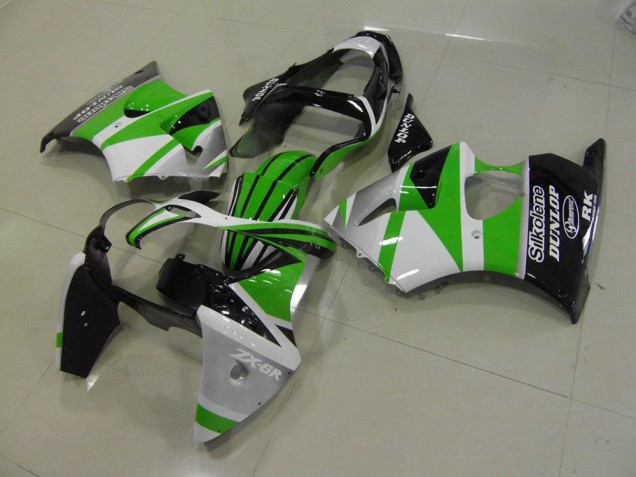 Kawasaki ZX6R 2000-2002 - Vert Blanc Bande Kawasaki ZX6R 2000-2002 - Vert Blanc Bande