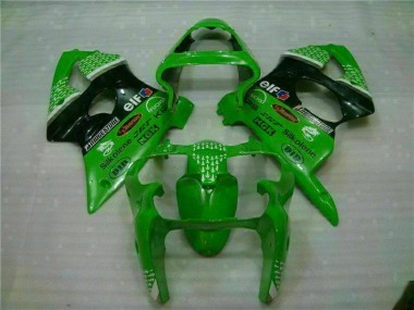 Kawasaki ZX6R 2000-2002 - Vert Noir