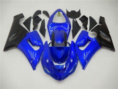 Kawasaki ZX6R 2005-2006 - Bleu