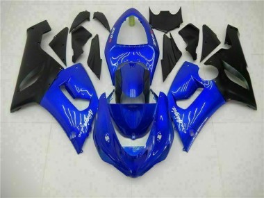 Kawasaki ZX6R 2005-2006 - Bleu
