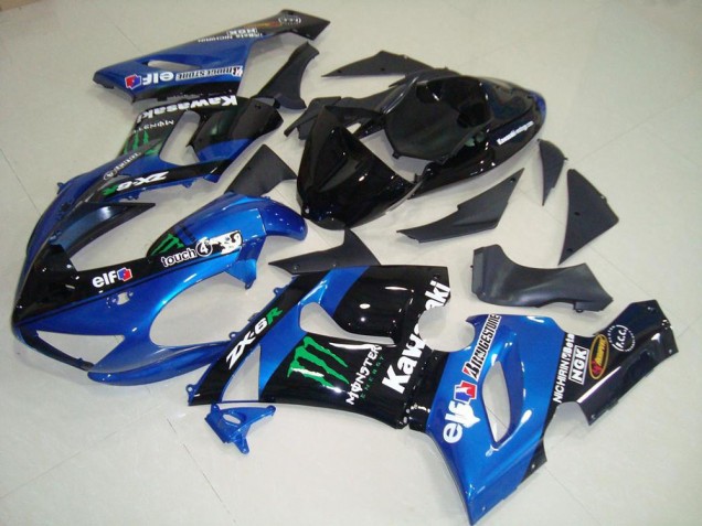 Kawasaki ZX6R 2005-2006 - Bleu Monster Kawasaki ZX6R 2005-2006 - Bleu Monster