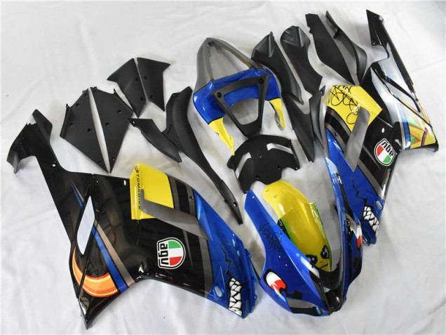 Kawasaki ZX6R 2007-2008 - Bleu Requin