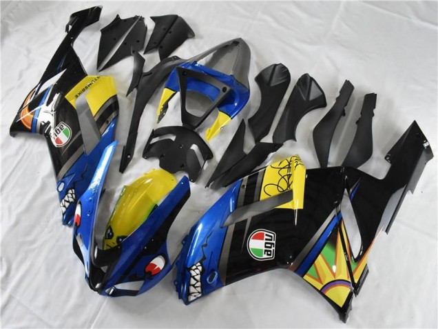 Kawasaki ZX6R 2007-2008 - Bleu Requin