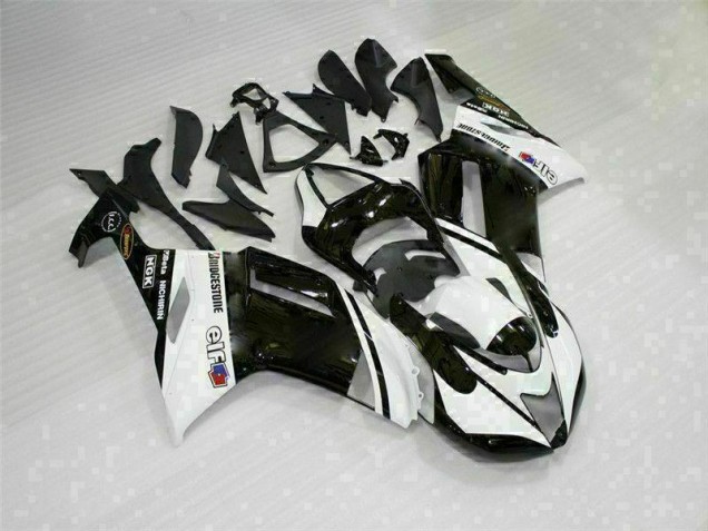 Kawasaki ZX6R 2007-2008 - Noir Blanc Kawasaki ZX6R 2007-2008 - Noir Blanc