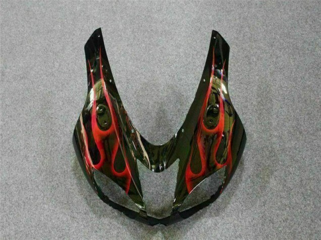 Kawasaki ZX6R 2007-2008 - Noir Rouge Flamme Kawasaki ZX6R 2007-2008 - Noir Rouge Flamme