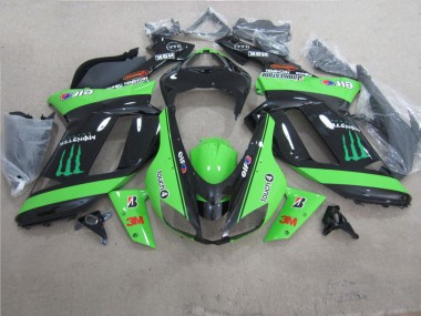 Kawasaki ZX6R 2007-2008 - Vert Noir 3M Monster
