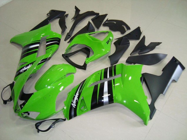 Kawasaki ZX6R 2007-2008 - Vert et Argent Bande Kawasaki ZX6R 2007-2008 - Vert et Argent Bande