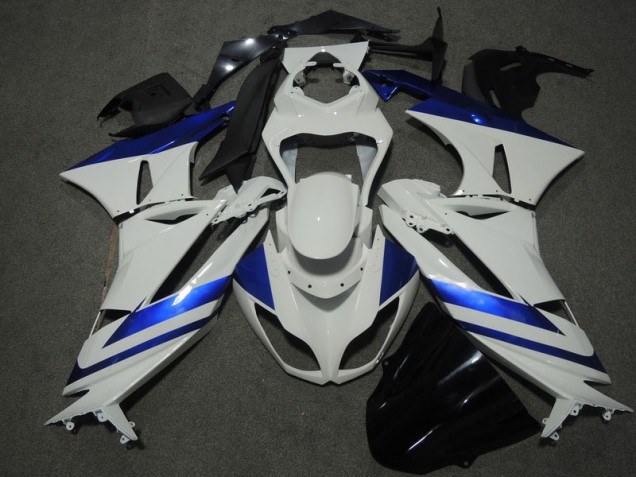 Kawasaki ZX6R 2009-2012 - Blanc Bleu Kawasaki ZX6R 2009-2012 - Blanc Bleu