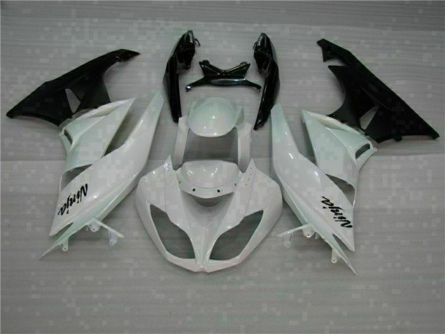 Kawasaki ZX6R 2009-2012 - Blanc Noir Kawasaki ZX6R 2009-2012 - Blanc Noir