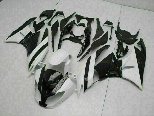 Kawasaki ZX6R 2009-2012 - Blanc Noir Kawasaki ZX6R 2009-2012 - Blanc Noir