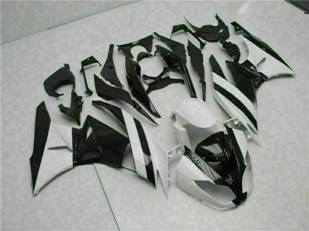 Kawasaki ZX6R 2009-2012 - Blanc Noir Kawasaki ZX6R 2009-2012 - Blanc Noir