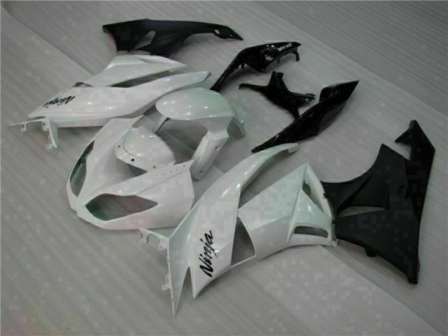 Kawasaki ZX6R 2009-2012 - Blanc Noir Kawasaki ZX6R 2009-2012 - Blanc Noir