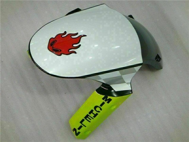 Kawasaki ZX6R 2009-2012 - Blanc Rouge H. Énergie Kawasaki ZX6R 2009-2012 - Blanc Rouge H. Énergie